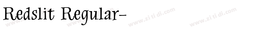 Redslit Regular字体转换